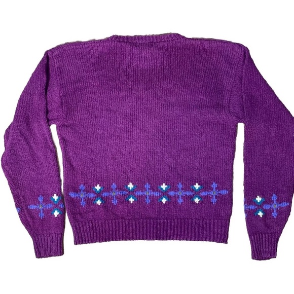 Vintage Colours by Alexander Julian Cotton Southwestern Sweater Mens Size Large - Picture 3 of 6